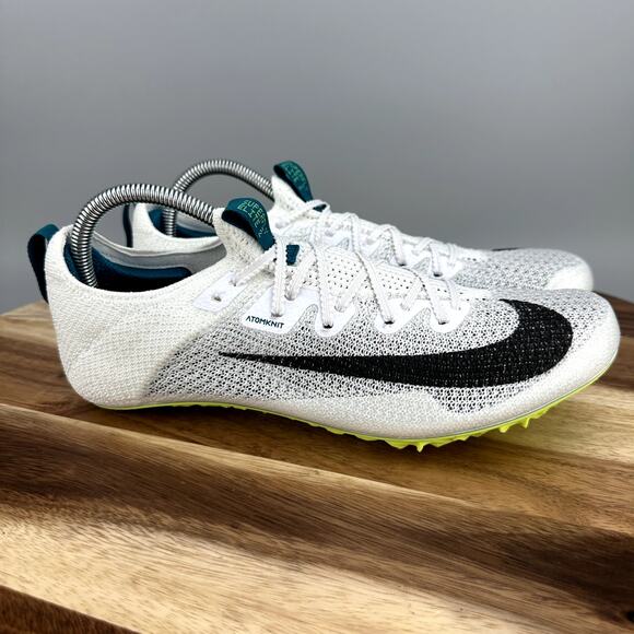 Nike Zoom Superfly Elite 2 Men's 9.5 Flyknit White Track and Field FZ9662-100 - Picture 1 of 9